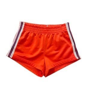 Aritzia Tna Red Drawstring Running Shorts